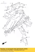6331026E30, Suzuki, extension conp,rear fender suzuki gsf bandit s sa  gsf1200ns gsf1200nssa 1200 , New