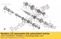 23471439000, Honda, engrenage, troisième arbre intermédiaire honda xr  l cg cg125 xr125l 125 , Nouveau