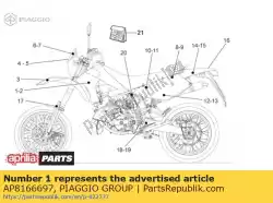 Qui puoi ordinare condotto dell'aria rh. Leone della decalcomania da Piaggio Group , con numero parte AP8166697: