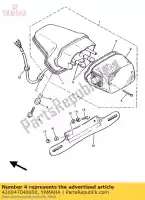 42X847040000, Yamaha, gasket, taillight yamaha xv virago xvse 1000, New