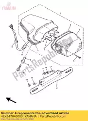 Here you can order the gasket, taillight from Yamaha, with part number 42X847040000: