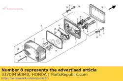 Aqui você pode pedir o colarinho, configuração da luz traseira em Honda , com o número da peça 33709460840: