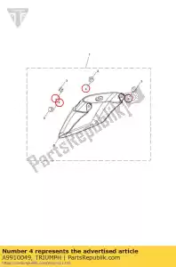 triumph A9910049 rivet r tite female - Bottom side