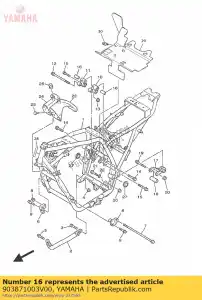 yamaha 903871003V00 coleira (4kg) - Lado inferior