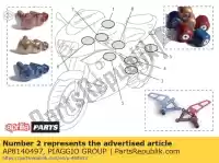 AP8140497, Piaggio Group, Adj.foot rests. par ergal-blu aprilia rsv tuono 1000, Novo