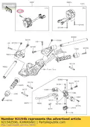 Here you can order the 01 bolt,socket,5x25 from Kawasaki, with part number 921542596: