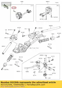 kawasaki 921542596 01 bolt,socket,5x25 - Bottom side