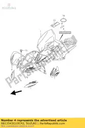 Aqui você pode pedir o fita, moldura de enseada em Suzuki , com o número da peça 6813543G10CHJ:
