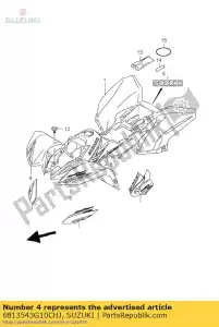 Suzuki 6813543G10CHJ fita, moldura de enseada - Lado inferior