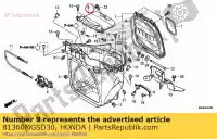 81360MGSD30, Honda, couvercle, boîte du manuel du propriétaire honda nc ncs ncsa ncsd ncx ncxa ncxd 700, Nouveau