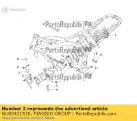 GU05421430, Piaggio Group, Rechter plaat moto-guzzi bellagio breva breva v ie norge sport zgulps01, zgulpt00, zgulps03 850 940 1100 1200 2005 2006 2007 2008 2016 2017, Nieuw