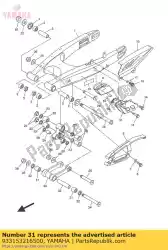 Here you can order the bearing from Yamaha, with part number 933153216500: