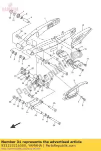 yamaha 933153216500 bearing - Bottom side