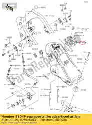 Aquí puede pedir tanque de tapa, combustible klx150eef de Kawasaki , con el número de pieza 510490049: