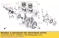 13101KC1003, Honda, pistón (estándar) honda ca cb 125 1988 1995 1996, Nuevo
