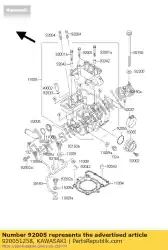 passend van Kawasaki, met onderdeel nummer 920051258, bestel je hier online: