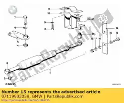 Ici, vous pouvez commander le vis hexagonale - m8x20-znniv si auprès de BMW , avec le numéro de pièce 07119903039: