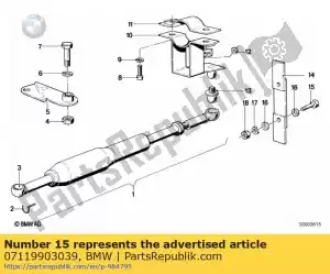 bmw 07119903039 hex bolt - m8x20-znniv si - Bottom side