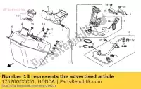 17620GCCC51, Honda, bouchon de bouchon, remplissage de carburant honda nes sh pes ww shs sha pesr shr shar shd shra wwex 150 125 300 1252, Nouveau