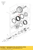 T1170051, Triumph, disco c attrito triumph rocket iii touring rocket iii, classic & roadster tiger explorer tiger explorer xc trophy 1215 trophy 1215 se 1215 2300 2005 2006 2007 2008 2009 2010 2011 2012 2013 2014 2015 2016, Nuovo