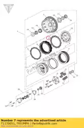 Qui puoi ordinare disco c attrito da Triumph , con numero parte T1170051: