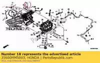 35600MM5003, Honda, interrupteur ens., neutre (tec) Honda CBR GL CB NSR 1000 600 1500 125 1800 F Goldwing SE I Gold Wing Interstate A Aspencade Super Four F6C Valkyrie R ABS 8A Deluxe F6 B Bagger, Nouveau