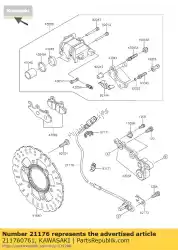 Aquí puede pedir sensor, abs, rr bx250bef de Kawasaki , con el número de pieza 211760761: