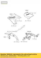 Tutaj możesz zamówić mark, pokrywa zbiornika, er-6n er650fef od Kawasaki , z numerem części 560541292: