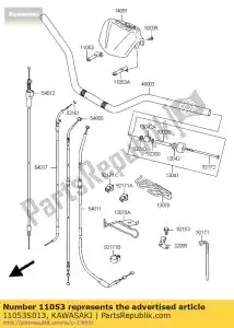 kawasaki 11053S013 staffa, scatola dello sterzo ksf400-a - Il fondo