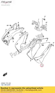 Suzuki 4418148H00YAY coperchio, serbatoio carburante - Il fondo