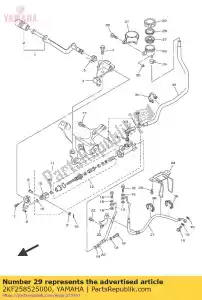 yamaha 2KF258525000 bouchon, réservoir - La partie au fond