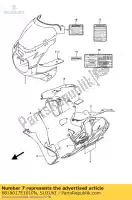 6818017E101PN, Suzuki, ta?ma, os?ona suzuki gsx r 750 1992, Nowy