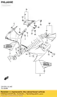 9445015J50YVB, Suzuki, motorkap, zijkant rechts (zwart) suzuki gsxr600 gsxr750 600 750 , Nieuw