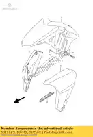5312023H10YMD, Suzuki, copertina comp, fr f suzuki gsx gsxbka b king 1300, Nuovo