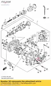 Suzuki 2740631GE0 oil seal - Bottom side