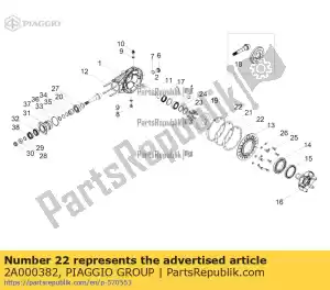 Piaggio Group 2A000382 junta - Lado inferior