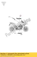 T2402527, Triumph, fuel tank decal triumph speed triple 461332 > speed triple r tiger sport 1050 1215 2011 2012 2013 2014 2015 2016, New