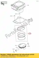 130080555, Kawasaki, ring-set-zuiger kx450fcf kawasaki  kx 450 2012 2013 2014 2015 2016 2017 2018 2019 2020 2021, Nieuw