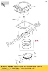 Aquí puede pedir juego de anillos-piston kx450fcf de Kawasaki , con el número de pieza 130080555: