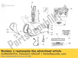 Aquí puede pedir tanque de combustible blanco de Piaggio Group , con el número de pieza GU89000454: