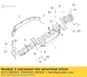 Piaggio Group 62212800H5 carenatura inferiore destra - Il fondo