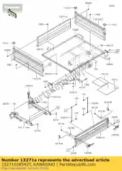 Here you can order the 01 plate,carrier,side,fr,t. G from Kawasaki, with part number 13271038542T: