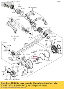 kawasaki 920491025 oil seal,s-35477hs z1300-a3 - Bottom side