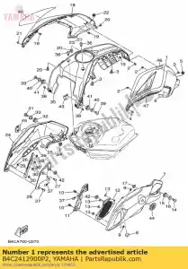 yamaha B4C2412900P2 cubierta, lado 1 mdnm6 - Lado inferior