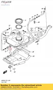 suzuki 4488410G00 cushion,check v - Bottom side