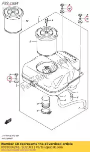 suzuki 0918006248 spacer,6.1x8x9. - Bottom side