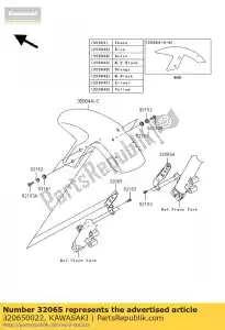Kawasaki 320650022 fender suspension - Lower part