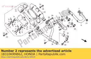 Honda 18310KRN862 marmitta comp r - Il fondo
