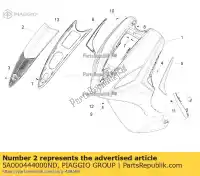 5A000444000ND, Piaggio Group, front grille piaggio fly rp8c52100 rp8c52300 rp8m79100 zapc526b zapm798g 50 125 150 2012 2014 2015 2016 2017 2018 2019, New