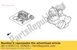 Aquí puede pedir kit de juntas de Honda , con el número de pieza 06111KSR710: